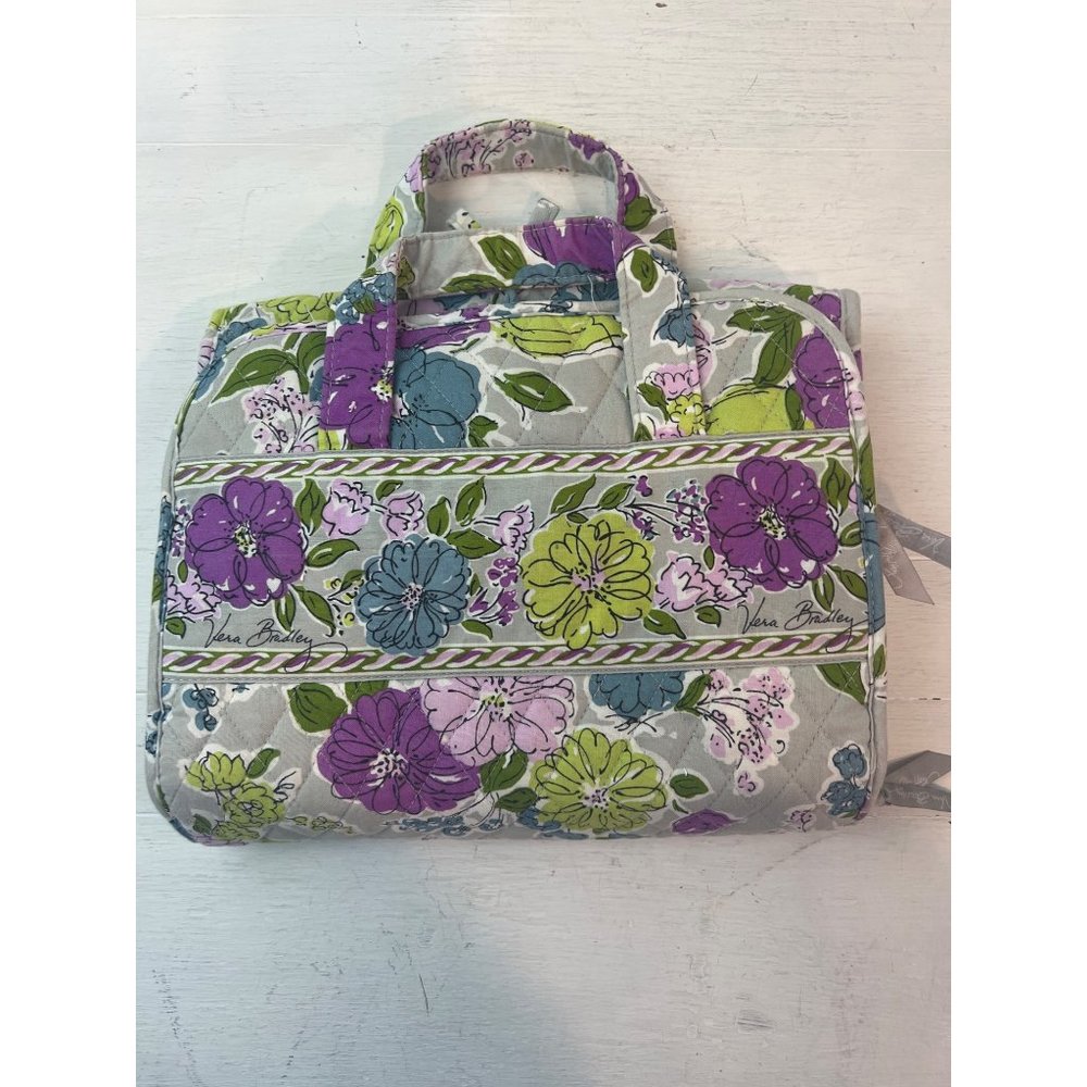 Vera Bradley Hanging Travel Makeup / Cosmetic Organizer Bag Floral Pattern